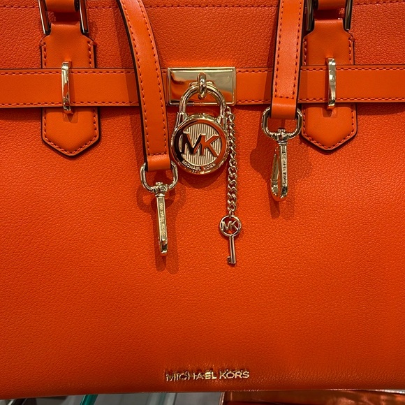 MICHAEL KORS HAMILTON MEDIUM SATCHEL 
 COLOR: Poppy 
NWT - Picture 2 of 16